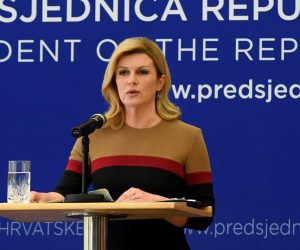 16.02.2019., Zagreb - Predsjednica RH Kolinda Grabar Kitarovic odrzala je konferenciju za medije povodom 4 godine njenog mandata. 
Photo: Marko Lukunic/PIXSELL