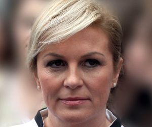 27.09.2014., Zagreb - Kolinda Grabar Kitarovic posjetila je stand Saveza gluhih i nagluhih osoba koje obiljezavaju svoj dan. 
Photo: Borna Filic/PIXSELL