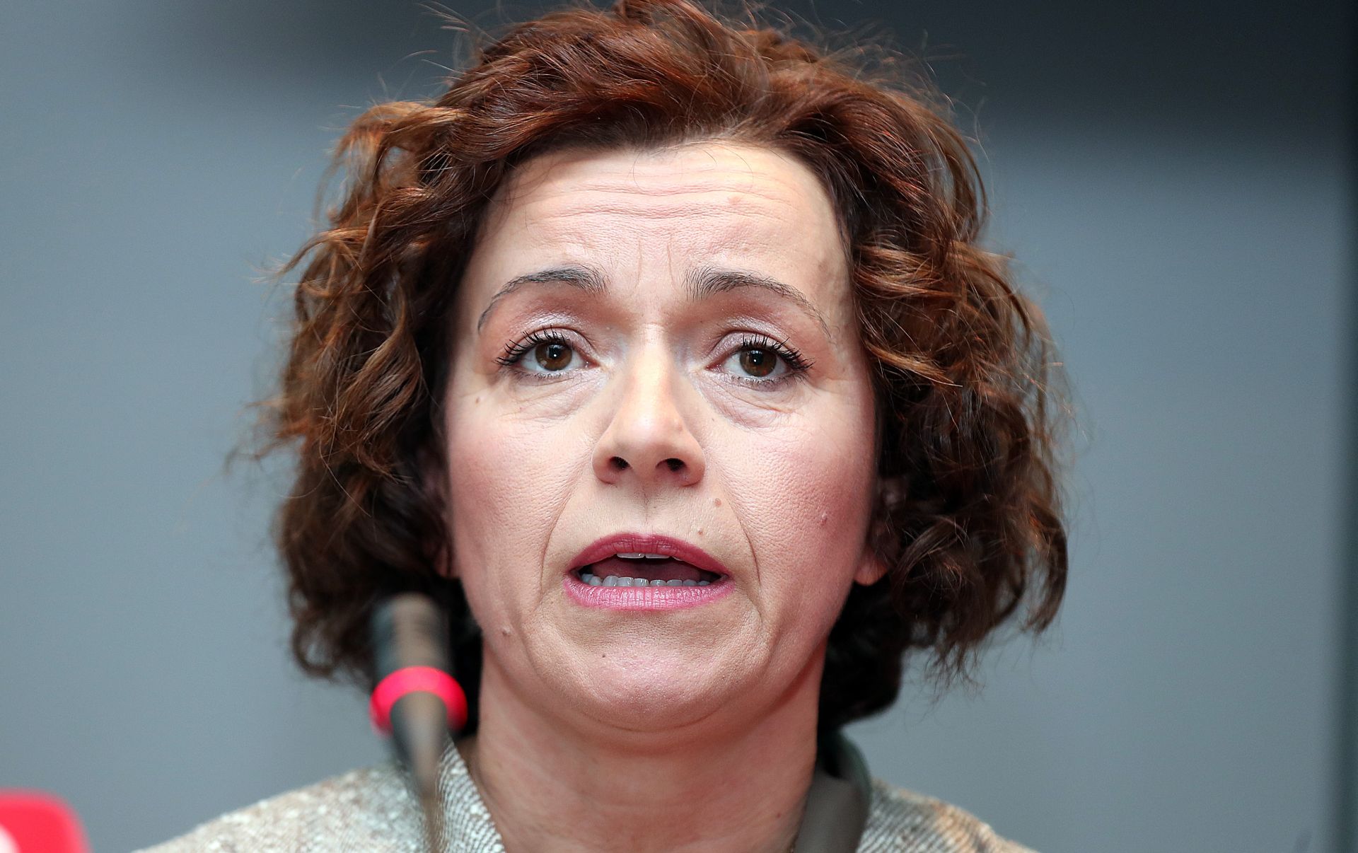 02.02.2019., Zagreb - Konferencija za medije Zagrebackog holdinga Gradskog ureda za gospodarstvo o otpisu dugova poznatim osobama u Zagrebu za razne rezije i najam gradskih prostora. Mirka Jozic. 
Photo: Goran Stanzl/PIXSELL