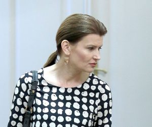 Zagreb: Modna kombinacija Sabine Glasovac na sjednici Sabora 01.02.2019., Zagreb - Sabor je 11. sjednicu  nastavio raspravom o konacnom prijedlogu zakona o knjiznicama i knjiznickoj djelatnosti. Sabina Glasovac
Photo: Patrik Macek/PIXSELL