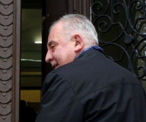 Zagreb, 4.2.2019 - Ivo Sanader dolazi na Županijski sud u Zagrebu. 
Foto HINA/ Dario GRZELJ/ dag