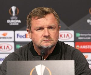 Zagreb, 20.02.2019  - Tiskovna konferencija FC Viktoria, trener Pavel Vrba (na fotografiji) i igrača Milana Havela, pred sutrašnju uzvratnu utakmicu 1/16 finala Europa lige Dinamo - Viktoria Plzen.  foto HINA /Zvonimir KUHTIĆ/ zk