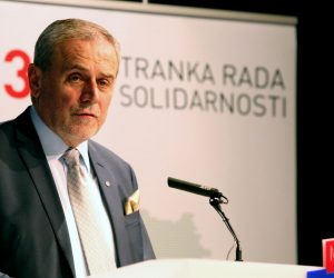 Zagreb, 25.01.2019 - 2. Izborna skupština Mladi 365, Stranke rada i solidarnosti u Maloj dvorani Koncertne dvorane Vatroslava Lisinskog. Na Izbornoj skupštini prisutnima se obratio predsjednik stranke Milan Bandić. foto HINA /Zvonimir KUHTIĆ/ zk