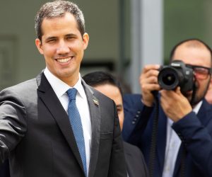 epa07404414 The head of the Parliament of Venezuela, Juan Guaido, arrives at the European Union building in Brasilia, Brazil, 28 February 2019. Guaido, who proclaimed himself interim president of Venezuela, will meet with ambassadors of those governments, before meeting with Brazilian President Bolsonaro. The meeting with the ambassadors will be his first commitment in the Brazilian capital, to which he arrived from Bogota, aboard a plane of the Colombian Air Force.  EPA/Joedson Alves