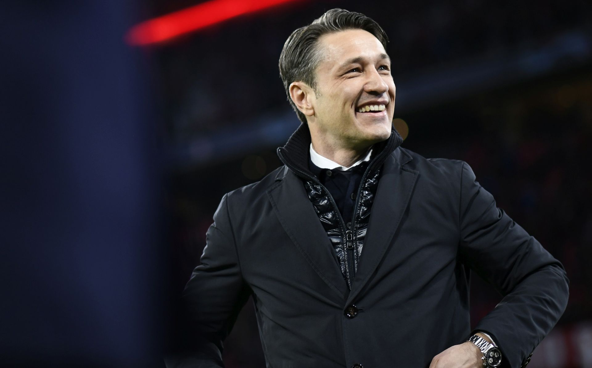 epa07434799 Coach Niko Kovac of FC Bayer Munich reacts before the UEFA Champions League round of 16 second leg soccer match between Bayern Munich and  Liverpool FC at the Allianz Arena Stadium in Munich, Germany, 13 March 2019.  EPA/DANIEL KOPATSCH