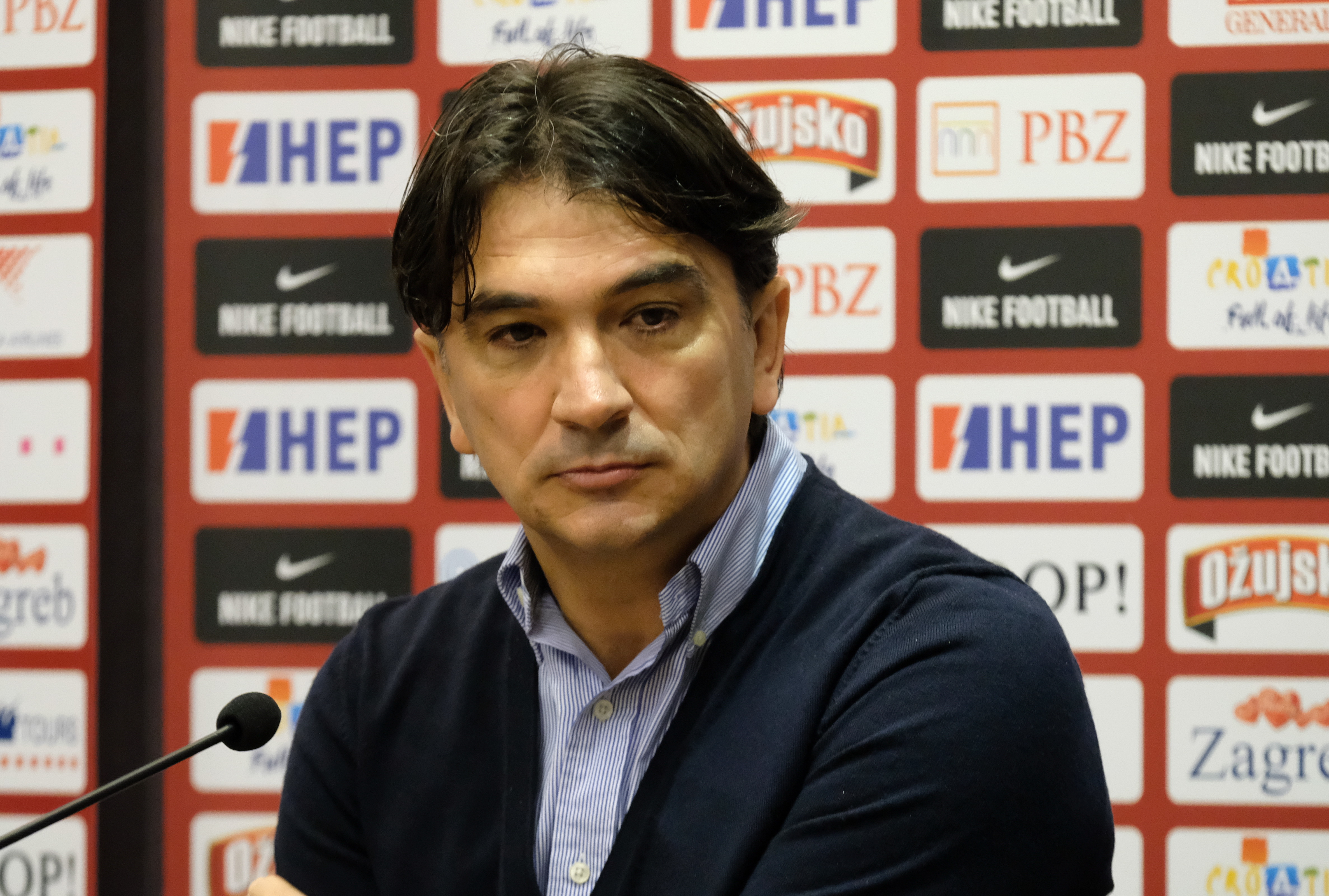 Zagreb, 18.03.2019 - Izbornik Zlatko Dalić održao je konferenciju za medije uoči okupljanja nogometne reprezentacije uoči kvalifikacijskih utakmica s Azerbajdžanom i Mađarskom za plasman na Europsko prvenstvo 2020. godine.
Na fotografiji Zlatko Dalić.
foto HINA / Edvard ŠUŠAK/ es