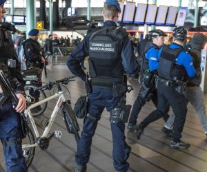 epa07446728 Extra military police units were deployed to Schiphol Airport to heighten security Schiphol, The Netherlands, 18 March 2019. Security measures are being put in places in the aftermath of the shooting on a tram in Utrecht with a possible terrorist motive. According to the the Dutch Police, several people have been injured in a shooting on a tram in the central Dutch city of Utrecht. The perpetrator is still at large.  EPA/EVERT ELZINGA
