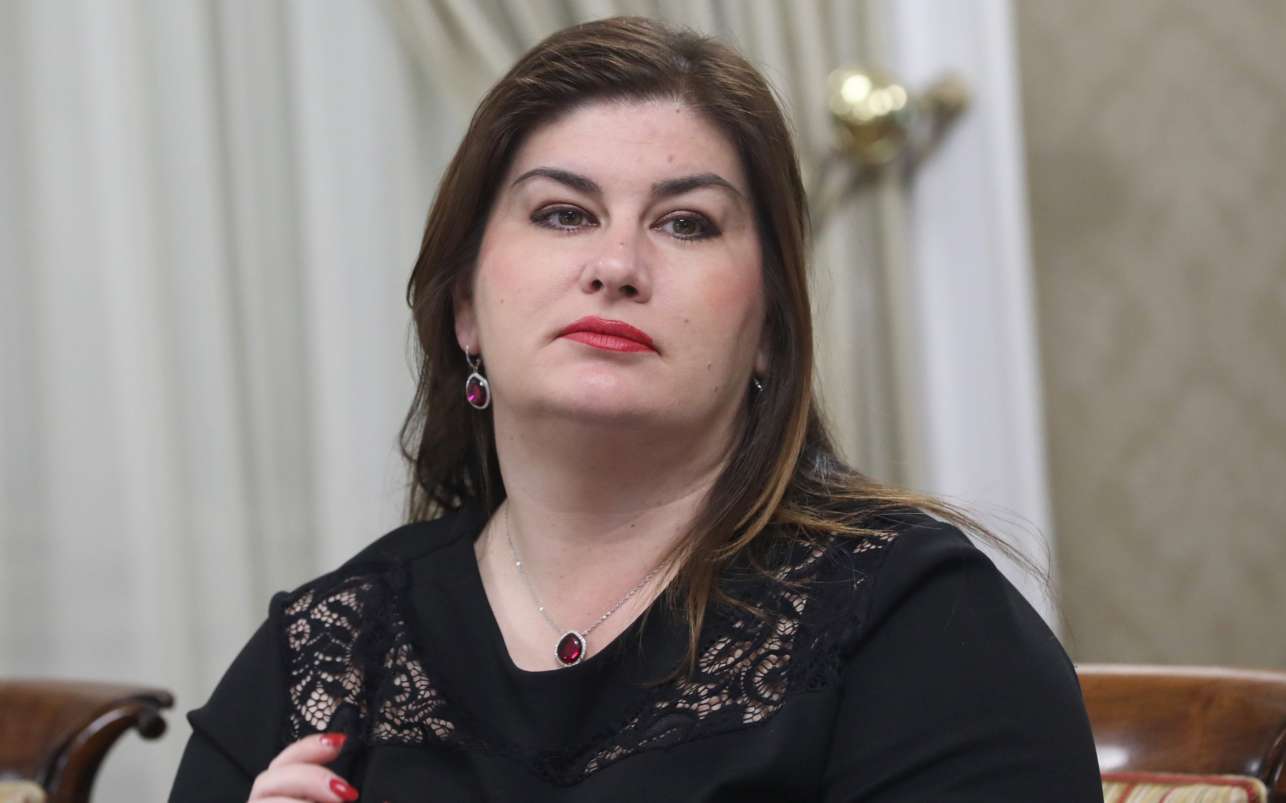 Zagreb, 20.03.2019. - Sjednica Vlade Republike Hrvatske. Na fotografiji ministrica Gabrijela Žalac. foto HINA/ Lana SLIVAR DOMINIĆ/ lsd