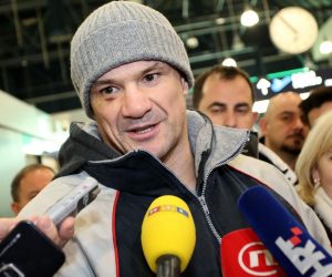 02.01.2017., Zracna luka Zagreb, Zagreb - Mirko Cro Cop Filipovic vratio se iz Japana gdje je osvojio pojas prvaka Rizin World Grand Prixa. 
Photo: Igor Kralj/PIXSELL