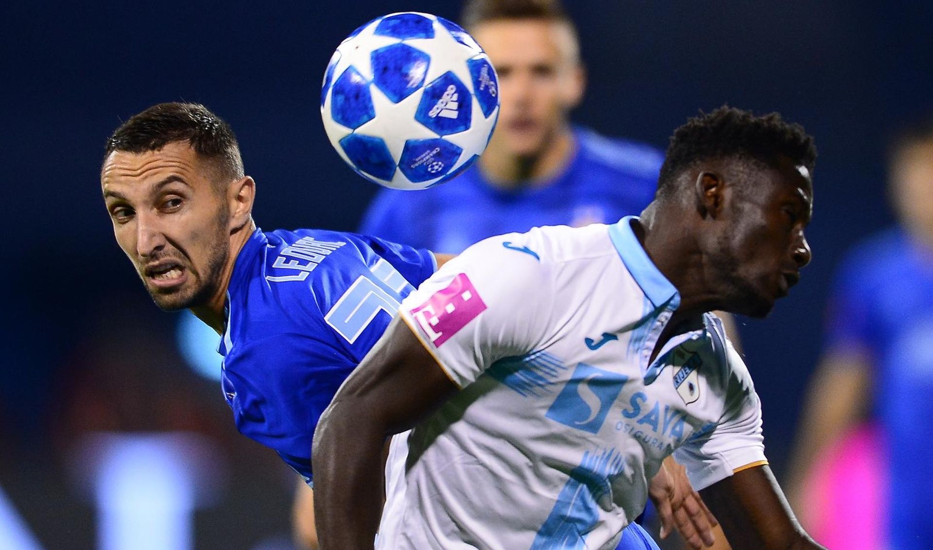 02.09.2018., stadion Maksimir, Zagreb - Hrvatski Telekom Prva liga, 06. kolo, GNK Dinamo - HNK Rijeka. Marin Leovac, Maxwell Acosty. Photo: Marko Prpic/PIXSELL