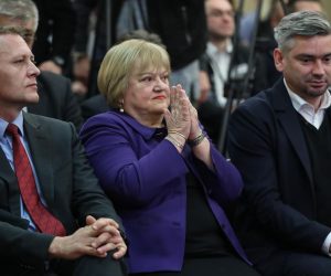 Zagreb: Izborna konvencija Građansko-liberalnog saveza 03.02.2019., Hotel International, Zagreb - Izborna konvencija Gradjansko-liberalnog saveza i predstavljanje kandidata GLAS-a na zajednickoj listi Amsterdamske koalicije za izbore za Europski parlament. Kreso Beljak, Anka Mrak Taritas, Boris Miletic. 
Photo: Robert Anic/PIXSELL