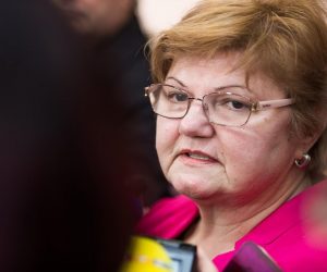 05.03.2019., Osijek - Gradonacelnik Ivan Vrkic zajedno s ministricom za demografiju, obitelj, mlade i socijalnu politiku, ujedno i izaslanicom Predsjednika Vlade RH Nadom Murganic, ministricom znanosti i obrazovanja Blazenkom Divjak te zupanom Ivanom Anusicem sudjelovali su u otvorenju Centra za odgoj, obrazovanje i rehabilitaciju u Osijeku. 
Photo: Davor Javorovic/PIXSELL