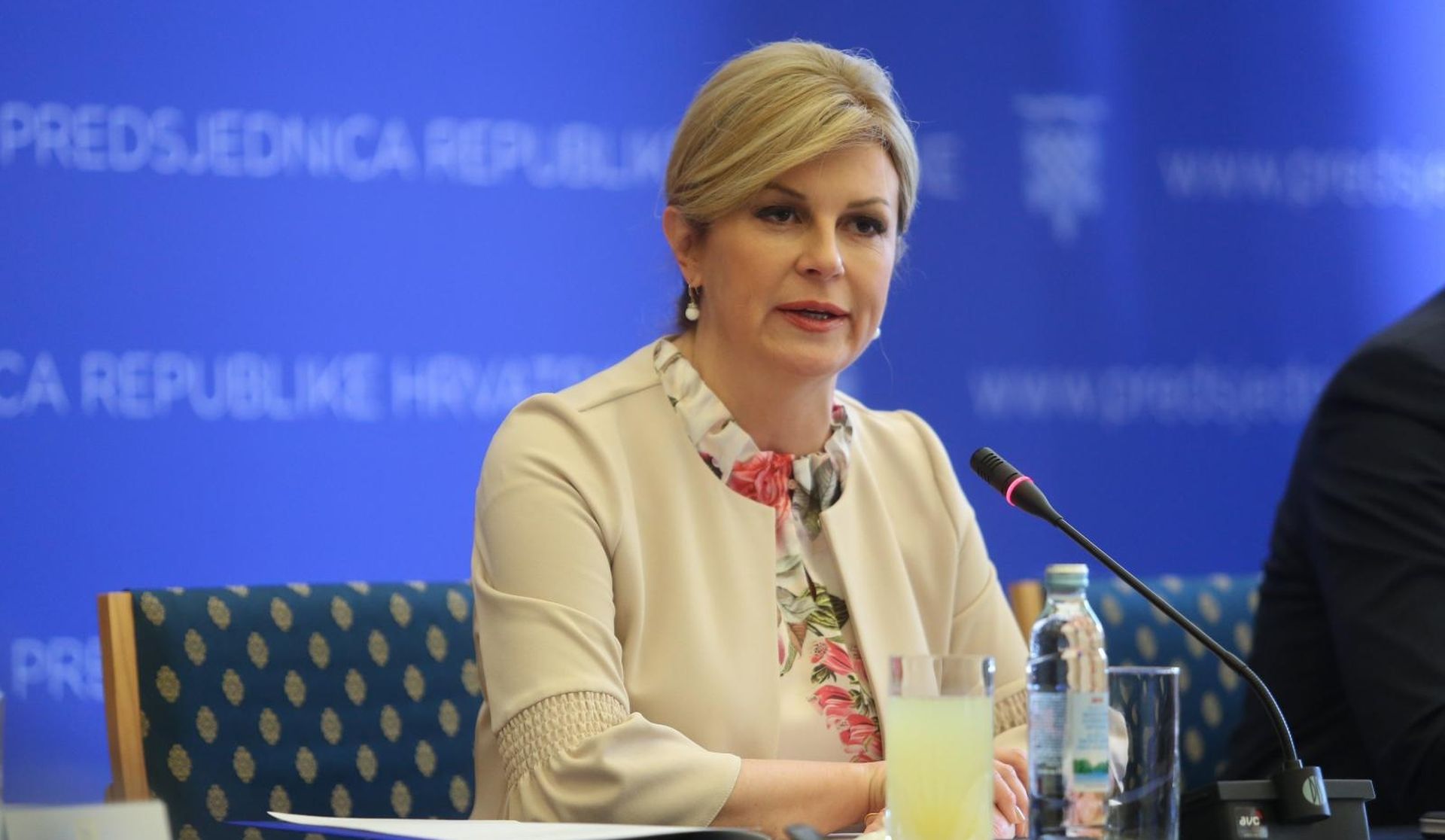 05.03.2019., Zagreb - Okrugli stol predsjednice Republike Kolinde Grabar-Kitarovic na temu: Fiskalna decentralizacija i regionalni razvoj Republike Hrvatske.
Photo: Matija Habljak/PIXSELL