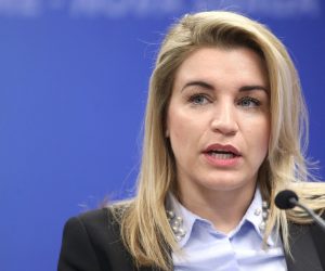 06.04.2017., Gunduliceva 21a, Zagreb - Predstavljanje HDZ-ovog kandidata za gradonacelnika Drage Prgometa i njegovih suradnika. Nikolina Brnjac, zaduzena za promet. 
Photo: Sanjin Strukic/PIXSELL