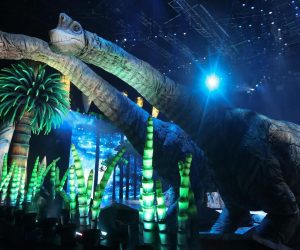 Zagreb: Šetnja s dinosaurima u Areni Zagreb 08.03.2019., Zagreb - Setnja s dinosaurima u Areni Zagreb. 
Setnja s dinosaurima temeljen na nagradjivanom BBC-ovom televizijskom serijalu. 
Edukativna i zabavna predstava predstavlja 9 vrsta dinosaura u njihovoj prirodnoj velicini.  
Photo: Matija Habljak/PIXSELL