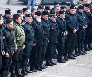 Pripadnici Ravnogorskog pokreta okupili su se u Višegradu  10.03.2019., Visegrad, Bosna i Hercegovina - Pripadnici Ravnogorskog pokreta okupili su se u Visegradu da bi obiljezili hapsenje generala Draze Mihailovica. 
Photo: Armin Durgut/PIXSELL