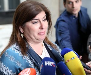11.03.2019., Zagreb - Gabrijela Zalac, ministrica regionalnoga razvoja i fondova Europske unije, obratila se medijima nakon prometne nesrece u kojoj je automobilom udarila desetogodisnju djevojcicu. Photo: Patrik Macek/PIXSELL