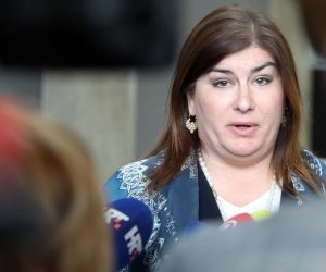 11.03.2019., Zagreb - Gabrijela Zalac, ministrica regionalnoga razvoja i fondova Europske unije, obratila se medijima nakon prometne nesrece u kojoj je automobilom udarila desetogodisnju djevojcicu. Photo: Patrik Macek/PIXSELL