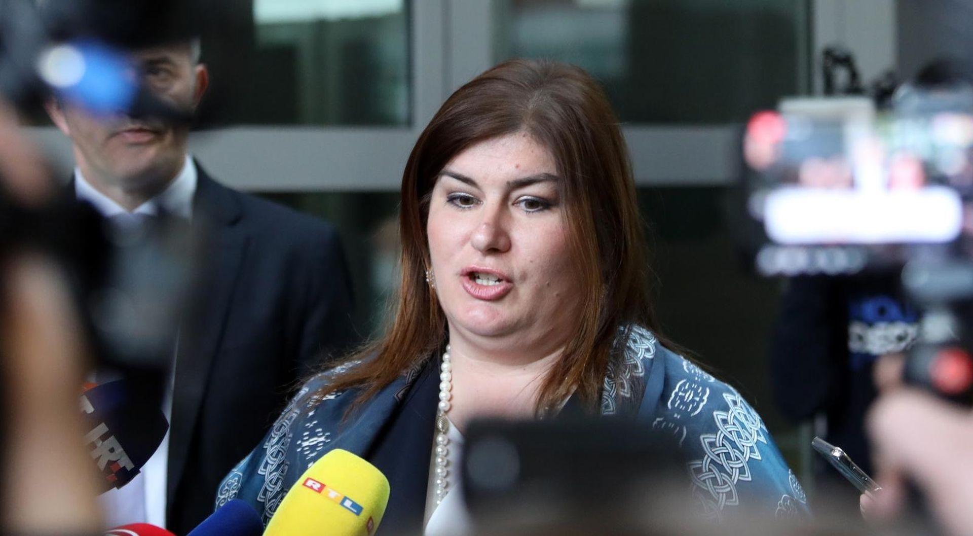 11.03.2019., Zagreb - Gabrijela Zalac, ministrica regionalnoga razvoja i fondova Europske unije, obratila se medijima nakon prometne nesrece u kojoj je automobilom udarila desetogodisnju djevojcicu. Photo: Patrik Macek/PIXSELL