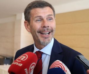 11.09.2018., Podstrana - U hotelu Le Meridien Lav odrzava se generalna skupstina Europskog udruzenja nogometnih klubova (ECA). Zvonimir Boban dao je izjavu novinarima.

Photo: Miranda Cikotic/PIXSELL