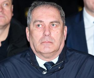 Sarajevo: Komemoracija za ubijenog policajca Mahira Begića 12.02.2019, Sarajevo, Bosna i Hercegovina - U prostorijama Doma policije odrzana je komemoracija za policajca Mahira Begica kojeg je ubio Edin Gacic za kojim jos uvijek traje potraga. Ministar bezbjednosti Bosne i Hercegovine Dragan Mektic. 

Photo: Armin Durgut/PIXSELL
