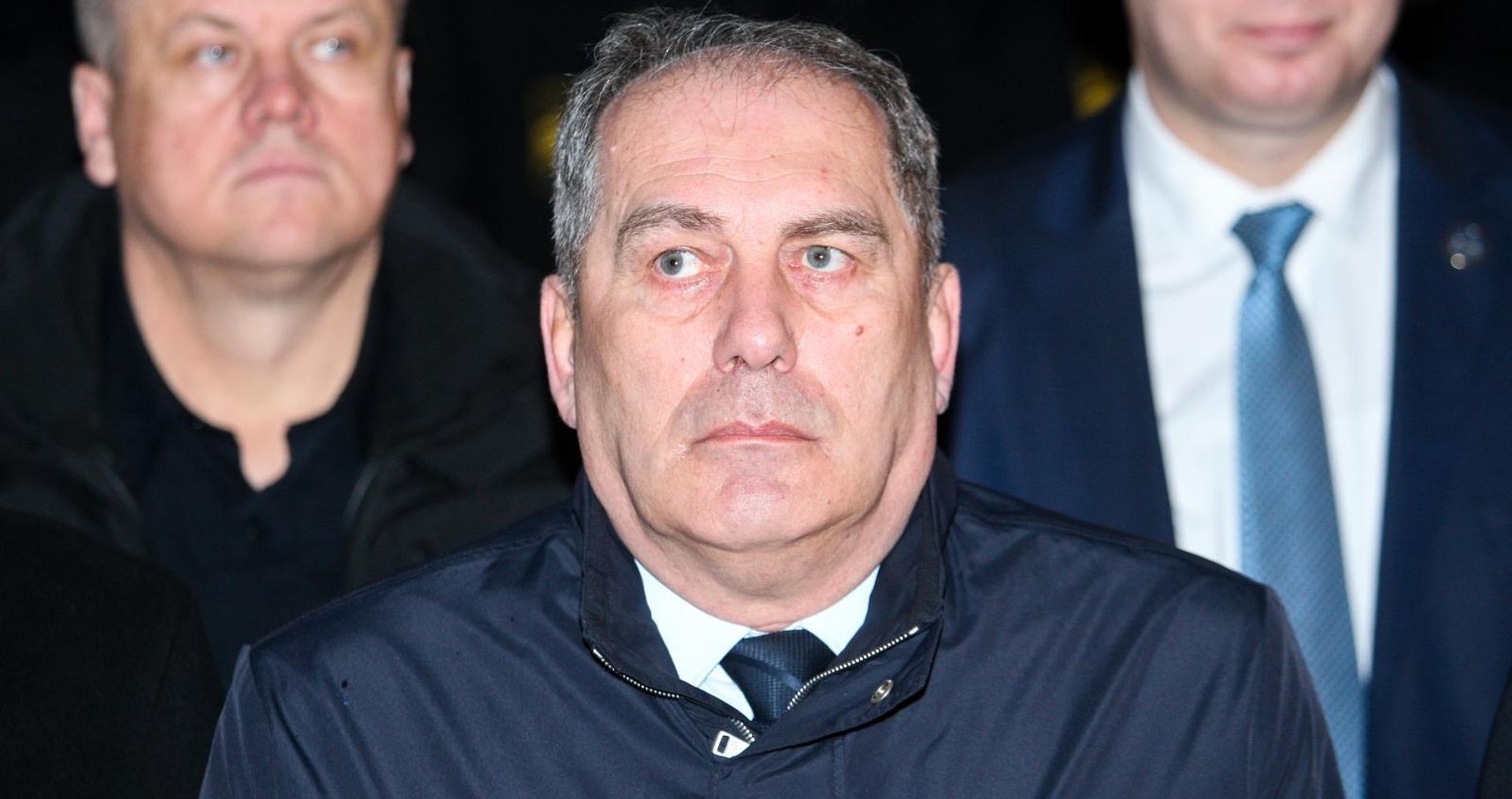 Sarajevo: Komemoracija za ubijenog policajca Mahira Begića 12.02.2019, Sarajevo, Bosna i Hercegovina - U prostorijama Doma policije odrzana je komemoracija za policajca Mahira Begica kojeg je ubio Edin Gacic za kojim jos uvijek traje potraga. Ministar bezbjednosti Bosne i Hercegovine Dragan Mektic. 

Photo: Armin Durgut/PIXSELL