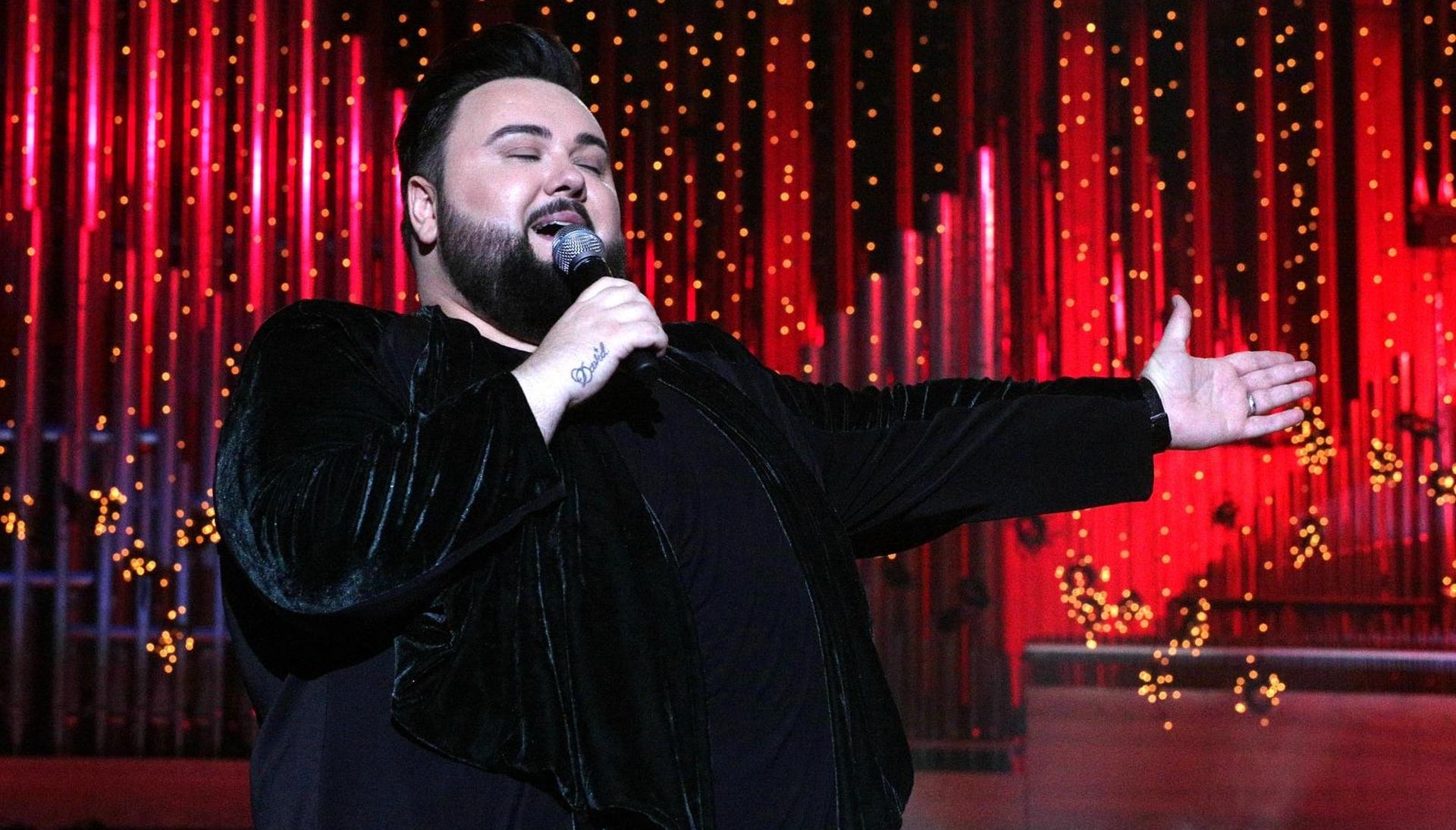 14.02.2017., Zagreb - Povodom Valentinova Jacques Houdek odrzao koncert u Lisinskom.
Photo: Zarko Basic/PIXSELL