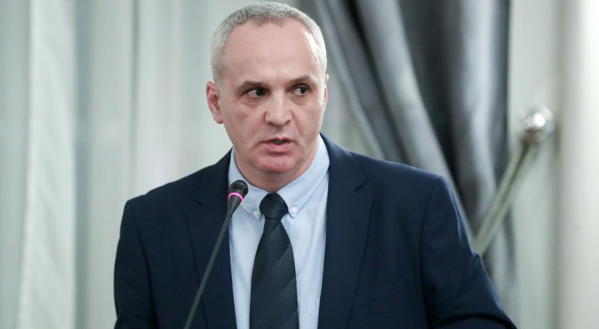 Zagreb: Proslava 100. broja Novosti 15.02.2019., Zagreb - HND. Redakcija Novosti obiljezila je izlazak 1000. broja Samostalnog srpskog tjednika Novosti u velikoj dvorani Novinarskog doma u Zagrebu. Predsjednik Hrvatskog novinarskog drustva Hrvoje Zovko. Photo: Sanjin Strukic/PIXSELL