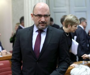Zagreb: Sabor aktualnim prijepodnevnom počeo 11. sjednicu 16.01.2019., Zagreb- Nakon jednomjesecne stanke Sabor je danas zapoceo 11. sjednicu. Sjednica je pocela postavljanjem pitanja Vladi, odnosno aktualnim prijepodnevom, a zastupnike ceka tromjesecni rad i 140 tocaka dnevnog reda. Milijan Brkic. Photo: Patrik Macek/PIXSELL