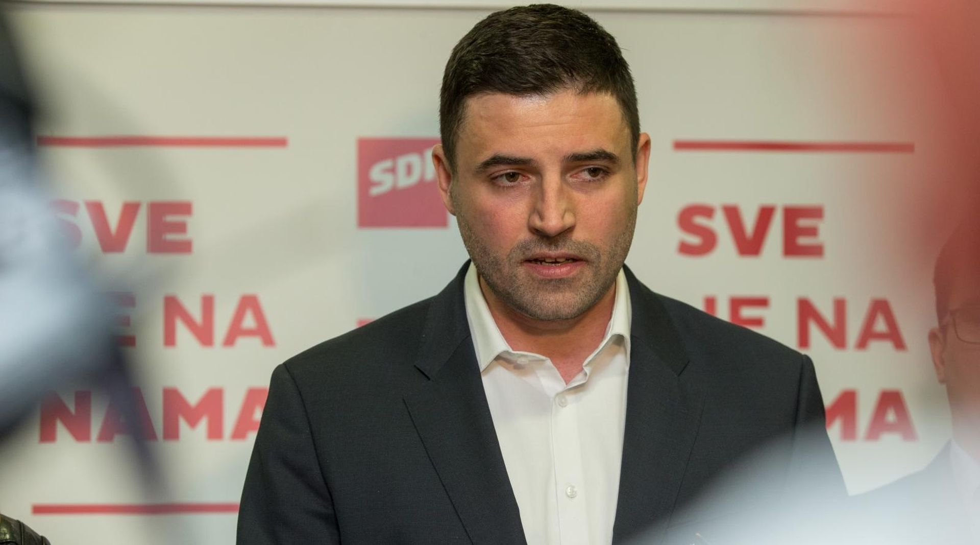 16.03.2019., Osijek - SDP je predstavio kandidate i listu za izbore za Europski parlament. Na skupu su bili predsjednik SDP-a Davor Bernardic, predsjednik SDP-a Osjecko - baranjske zupanije Domagoj Hajdukovic, europarlamentarka i kandidatkinja na listi Biljana Borzan te kandidati Barbara Antolic Vupora i Predrag Matic.
Photo: Dubravka Petric/PIXSELL