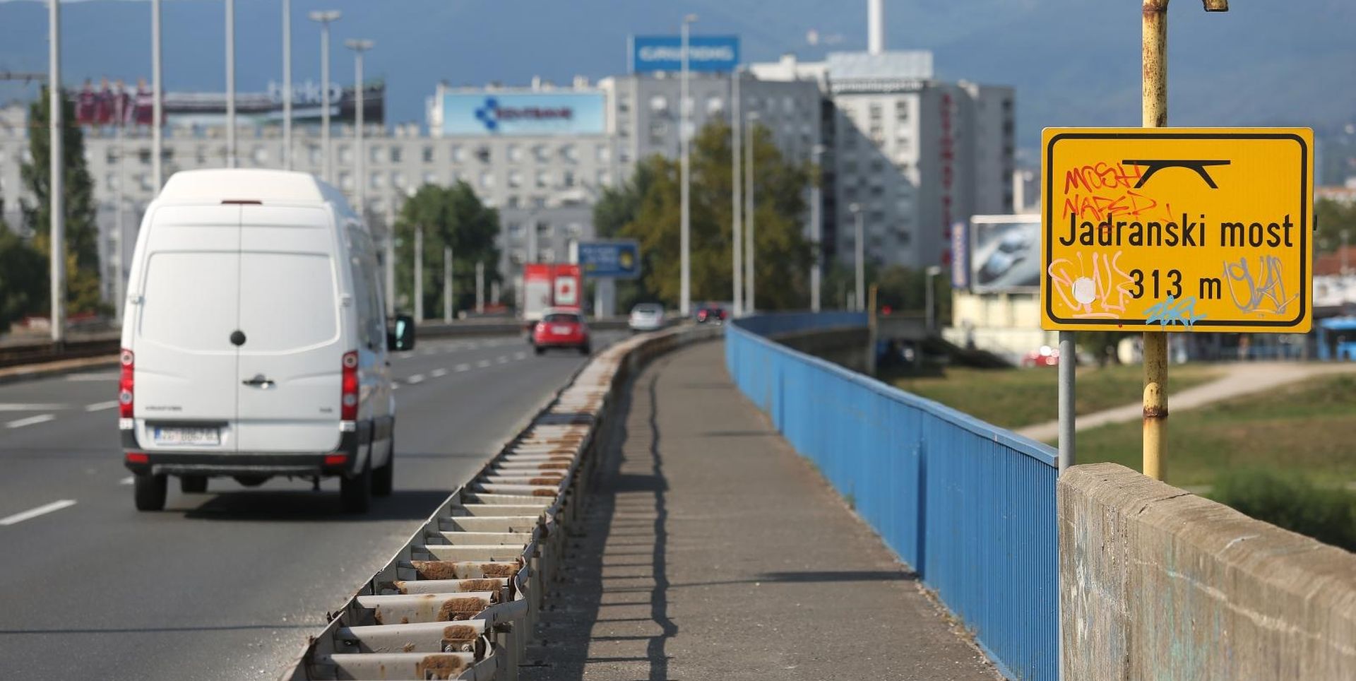 Zagreb: Jadranski most kojem je potrebna sanacija 16.08.2018., Zagreb - Jadranski most.
Photo: Borna Filic/PIXSELL