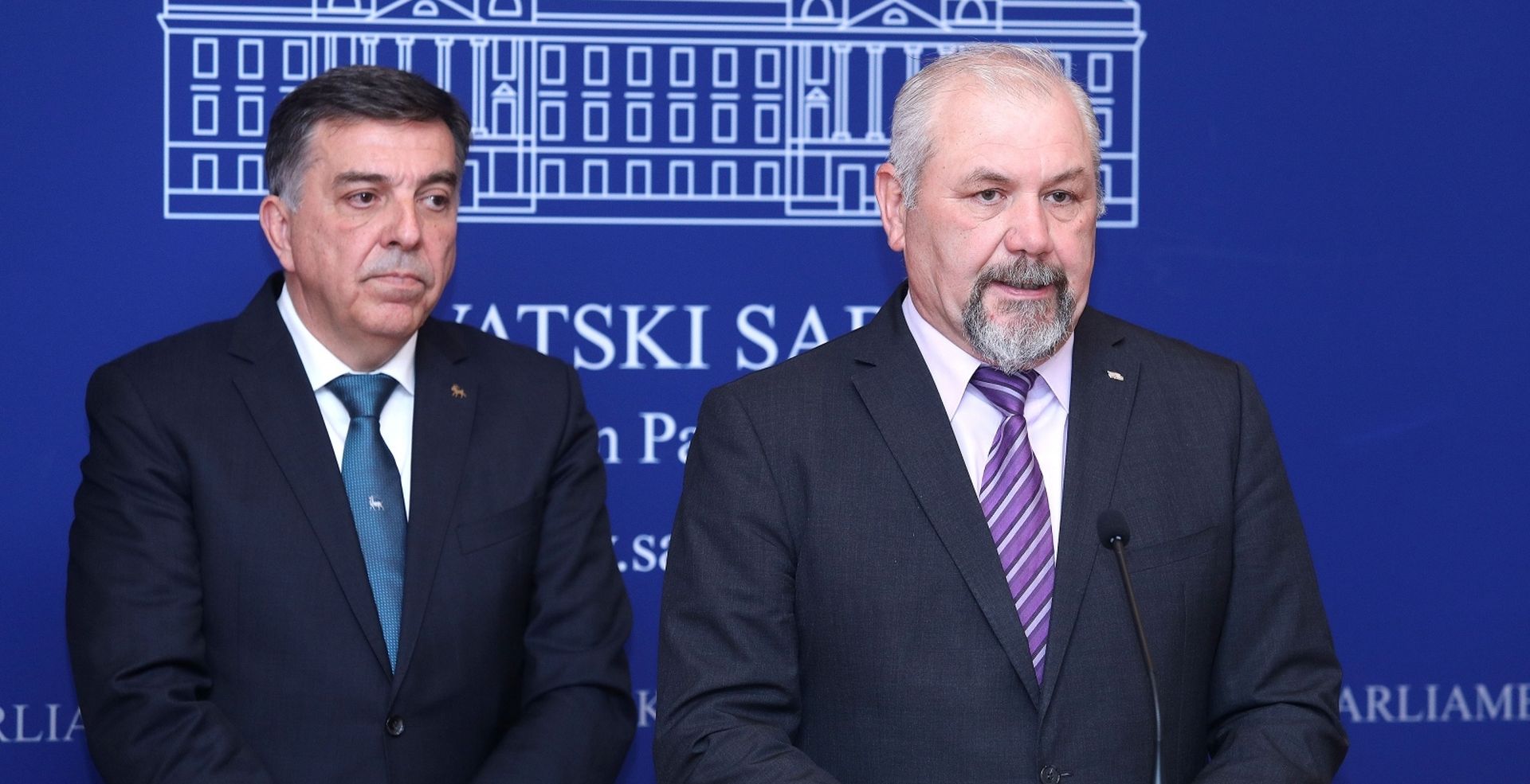 Zagreb: Na konferenciji u Saboru govorili o opstojnosti brodogradnje 20.03.2019., Zagreb - U Saboru je odrzana konferencija za medije na kojoj su Tulio Demetlika i SIlvano Hrelja govorili o opstojnosti hrvatske brodogradnje. 
Photo: Patrik Macek/PIXSELL