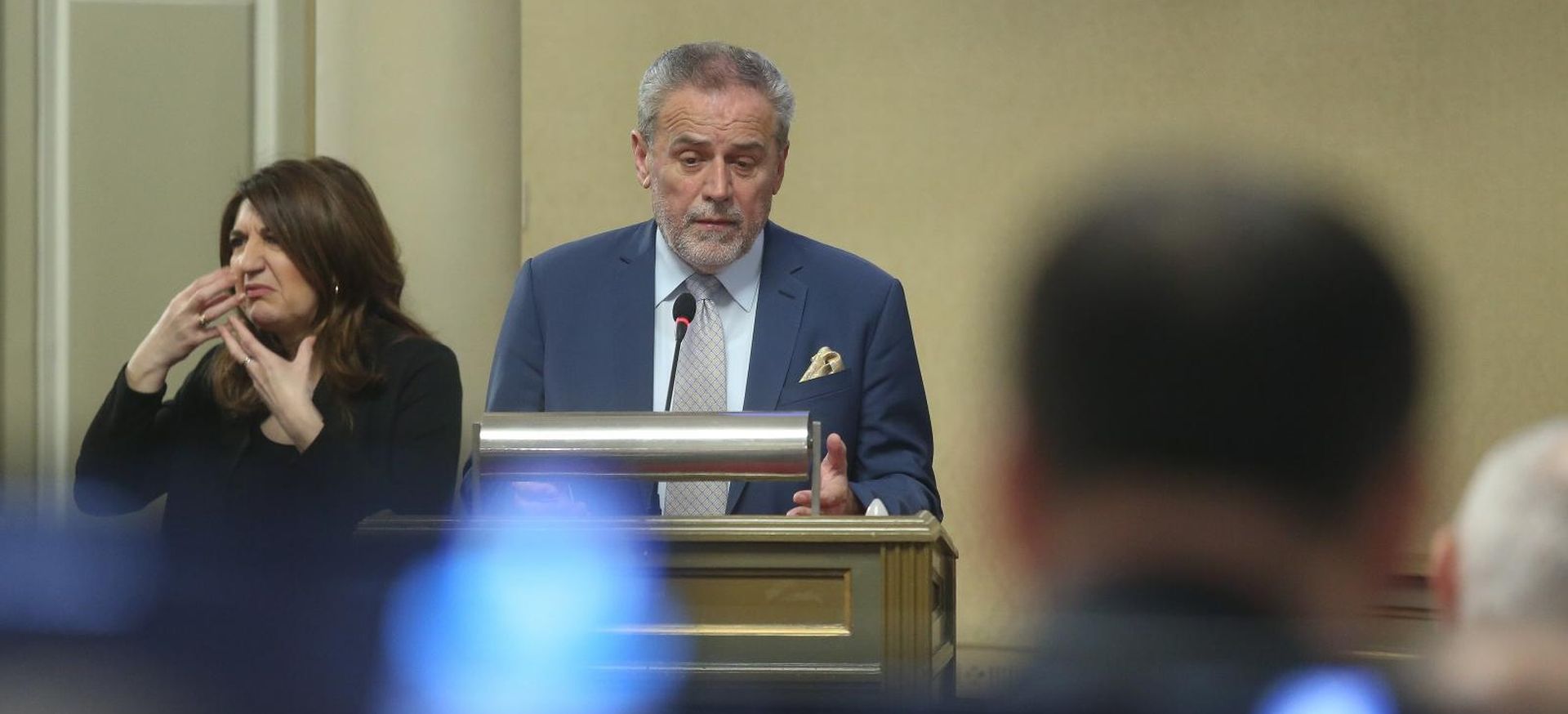 U Staroj gradskoj vijećnici održana 21. sjednica zagrebačke Gradske skupštine 21.03.2019., Zagreb - U staroj gradskoj vijecnici pocela je 21. sjednica zagrebacke Gradske skupstine. Gradonacelnik Milan Bandic. 
Photo: Luka Stanzl/PIXSELL