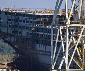 Pula: Zaustavljeni radovi u brodogradilištu Uljanik 21.03.2019., Pula - Stanje oko brodogradilista Uljanik i dalje neizvijesno, na navozima nema nikakvih aktivnosti.
Photo: Dusko Marusic /PIXSELL