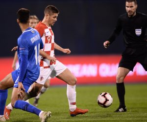 Hrvatska protiv Azerbajdžana igra prvu kvalifikacijsku utakmicu za EURO 2020. 21.03.2019., stadion Maksimir, Zagreb - Kvalifikacije za Europsko prvenstvo 2020., skupina E, 1. kolo, Hrvatska - Azerbajdzan. Andrej Kramaric. Photo: Marko Prpic/PIXSELL