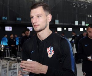 Hrvatska  reprezentacija otputovala u Budimpeštu na kvalifikacijsku utakmicu protiv Mađarske 22.03.2019., Zagreb - Medjunarodna zracna luka dr. Franjo Tudjman. Hrvatsi nogometni reprezentativci otputovali su u Budimpestu na utakmicu 2. kola kvalifikacija za Europsko prvenstvo koju igraju protiv Madjarske. Borna Barisic Photo: Davor Puklavec/PIXSELL