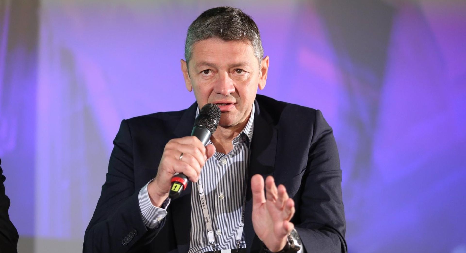 23.09.2017., Rovinj - 10. Weekend Media Festival. 
Panel diskusija "Sve sto ste oduvijek zeljeli znati o susjedima, a niste ih se usudili pitati". 
Jugoslav Cosic. 
Photo: Matija Habljak/PIXSELL