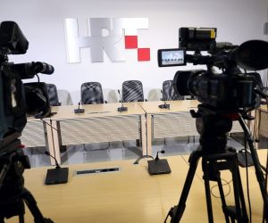 HRT logo 25.02.2019., Zagreb - HRT logo i kamera. 
Photo: Goran Stanzl/PIXSELL
