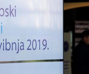 Zagreb: Grad u znaku Europskih izbora 26.03.2019., Zagreb - Prema najavama predsjednica RH Kolinda Grabar Kitarovic ce danas raspisati izbore za Europski parlament. Uz rijetke vec postavljene plakate za Europske izbore, koji ce se odrzati 26.  svibnja, jedine najave su plakati na zgradi Kuce Europe.
Photo: Patrik Macek/PIXSELL