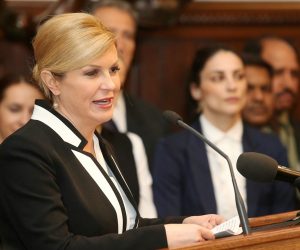 Zagreb: Održan Hrvatsko-indijski poslovni forum 27.03.2019., Zagreb - U Vijecnici Hrvatske gospodarske komore  odrzan je Hrvatsko-indijski poslovni forum. Predsjednica RH Kolinda Grabar-Kitarovic Photo: Dalibor Urukalovic/PIXSELL