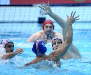 Zagreb: Mladost protiv Olympiacosa u 11. kolu LEN Lige prvaka 27.03.2019., SRC Mladost, Zagreb - LEN vaterpolo Liga prvaka, 11. kolo, skupina B, HAVK Mladost Zagreb - Olymiacos Piraeus. Photo: Igor Soban/PIXSELL