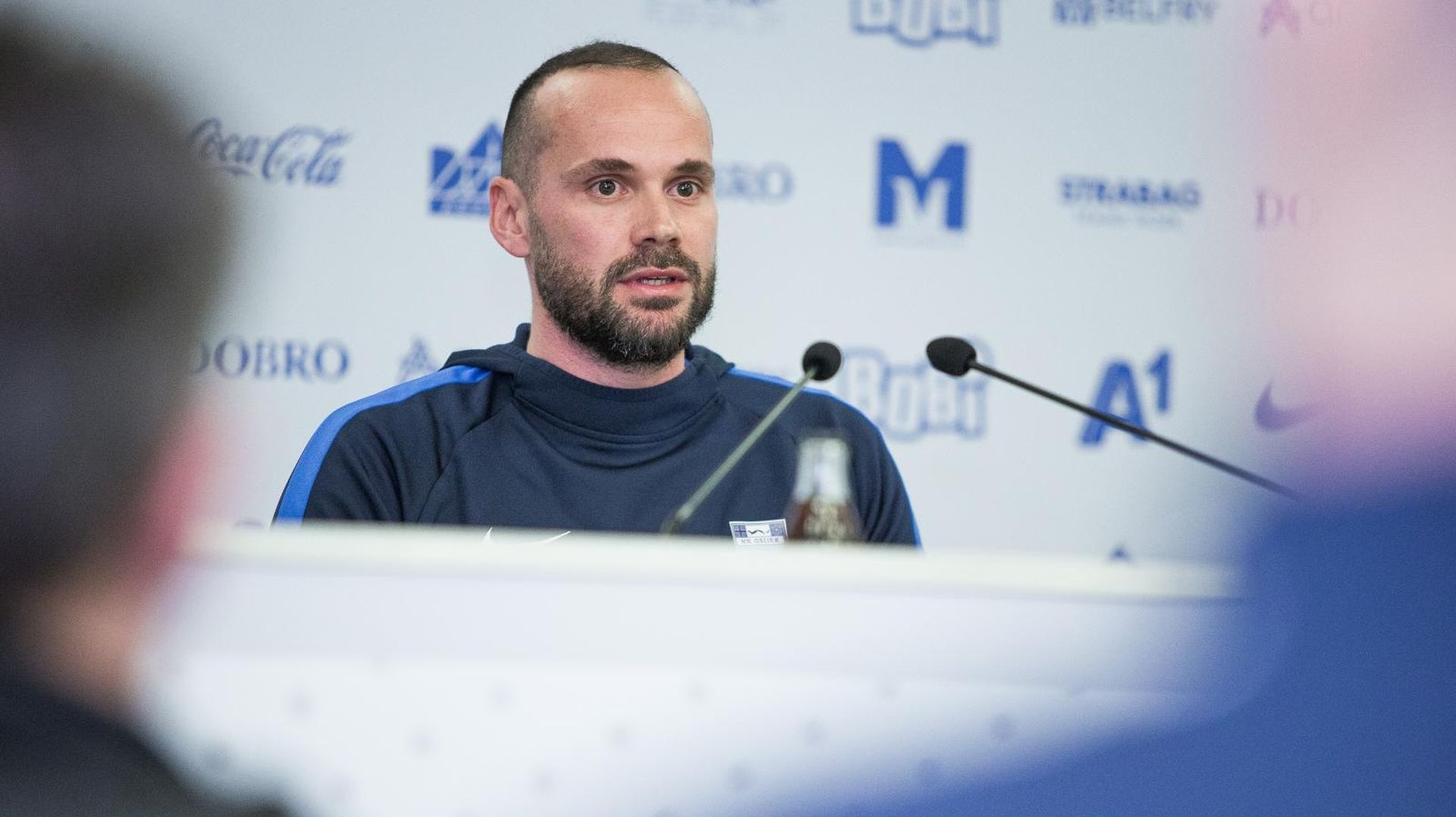 Osijek: Dino Skender novi je trener Osijeka 30.03.2019., stadion Gradski vrt, Osijek - Izvanredna konferencija za medije na kojoj je predstavljen novi trener Osijeka Dino Skender. Photo: Davor Javorovic/PIXSELL