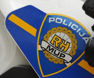 30.04.2014., Sibenik - Oznake Ministarstva unutarnjih poslova na policijskim motorima. 
Photo: Hrvoje Jelavic/PIXSELL