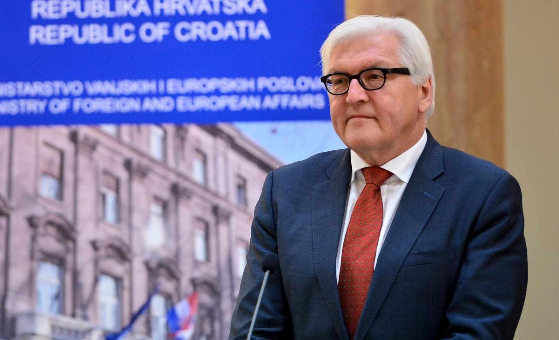 30.04.2015., Zagreb - Ministrica vanjskih i europskih poslova Vesna Pusic sastala se s njemackim ministrom vanjskih poslova Frank-Walterom Steinmeierom. 
Photo: Marko Prpic/PIXSELL