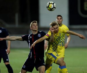 Zagreb, 8.03.2019 -Odigrana je utakmica 24. kola Prve HNL Rudeš - Inter .Na slici  Bosec Antonio (26) Inter Zaprešić.   foto HINA/ Tomislav PAVLEK /tp
