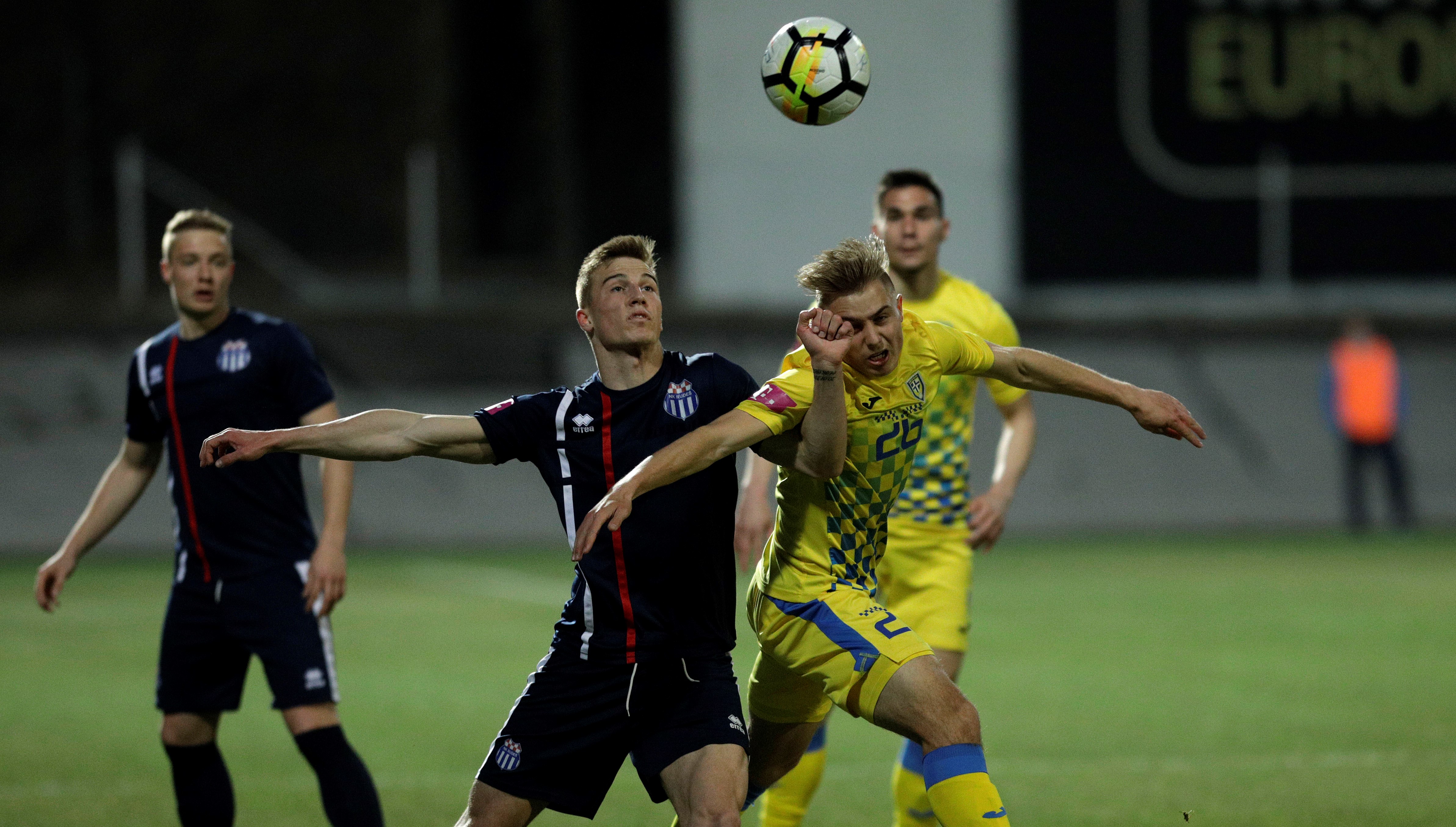 Zagreb, 8.03.2019 -Odigrana je utakmica 24. kola Prve HNL Rudeš - Inter .Na slici  Bosec Antonio (26) Inter Zaprešić.   foto HINA/ Tomislav PAVLEK /tp