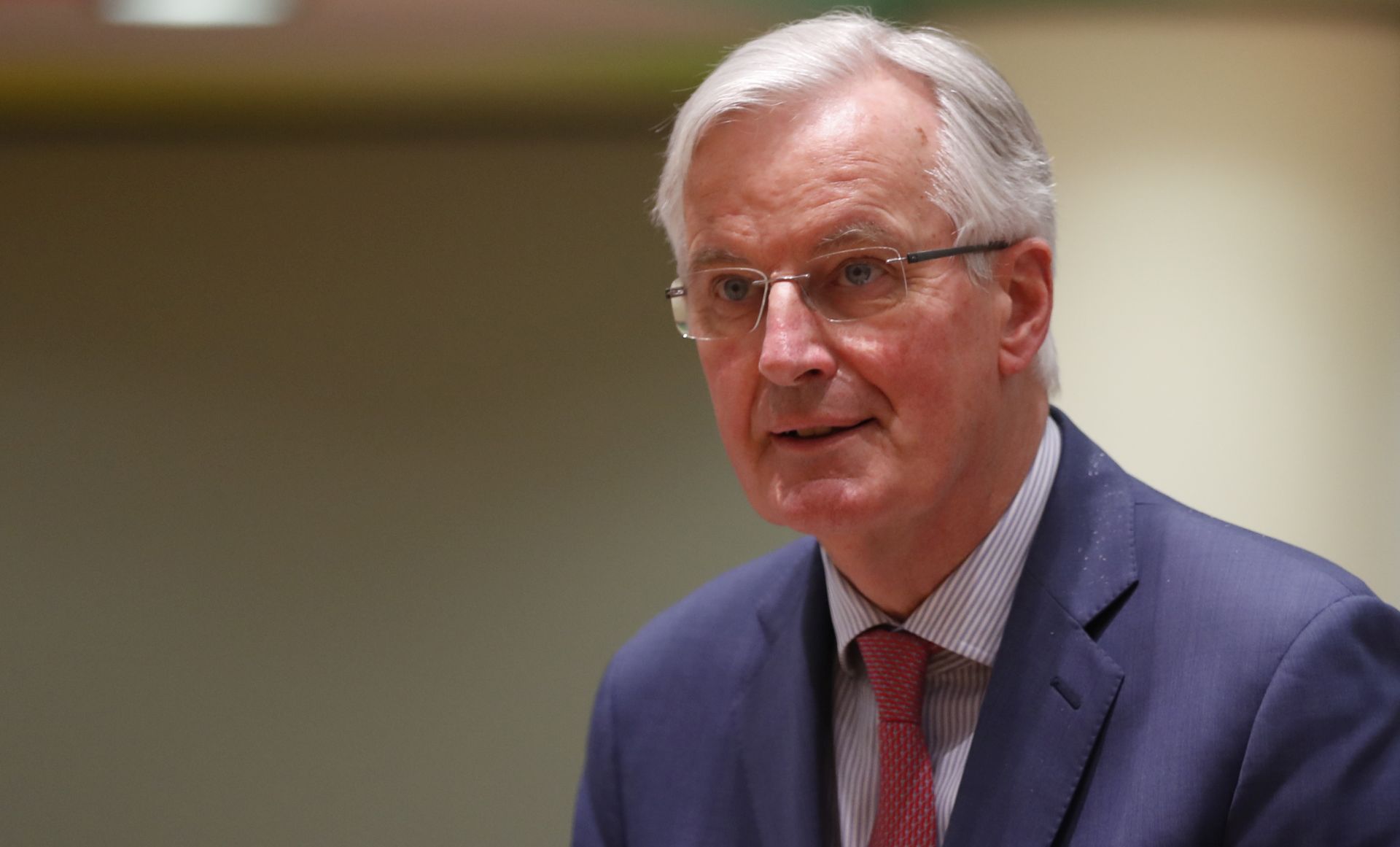 epa07448484 Michel Barnier the European Chief Negotiator of the Task Force for the Preparation and Conduct of the Negotiations with the United Kingdom under Article 50, during the Article 50 EU general affairs council in Brussels, Belgium, in Brussels, Belgium, 19 March 2019.  EPA/OLIVIER HOSLET