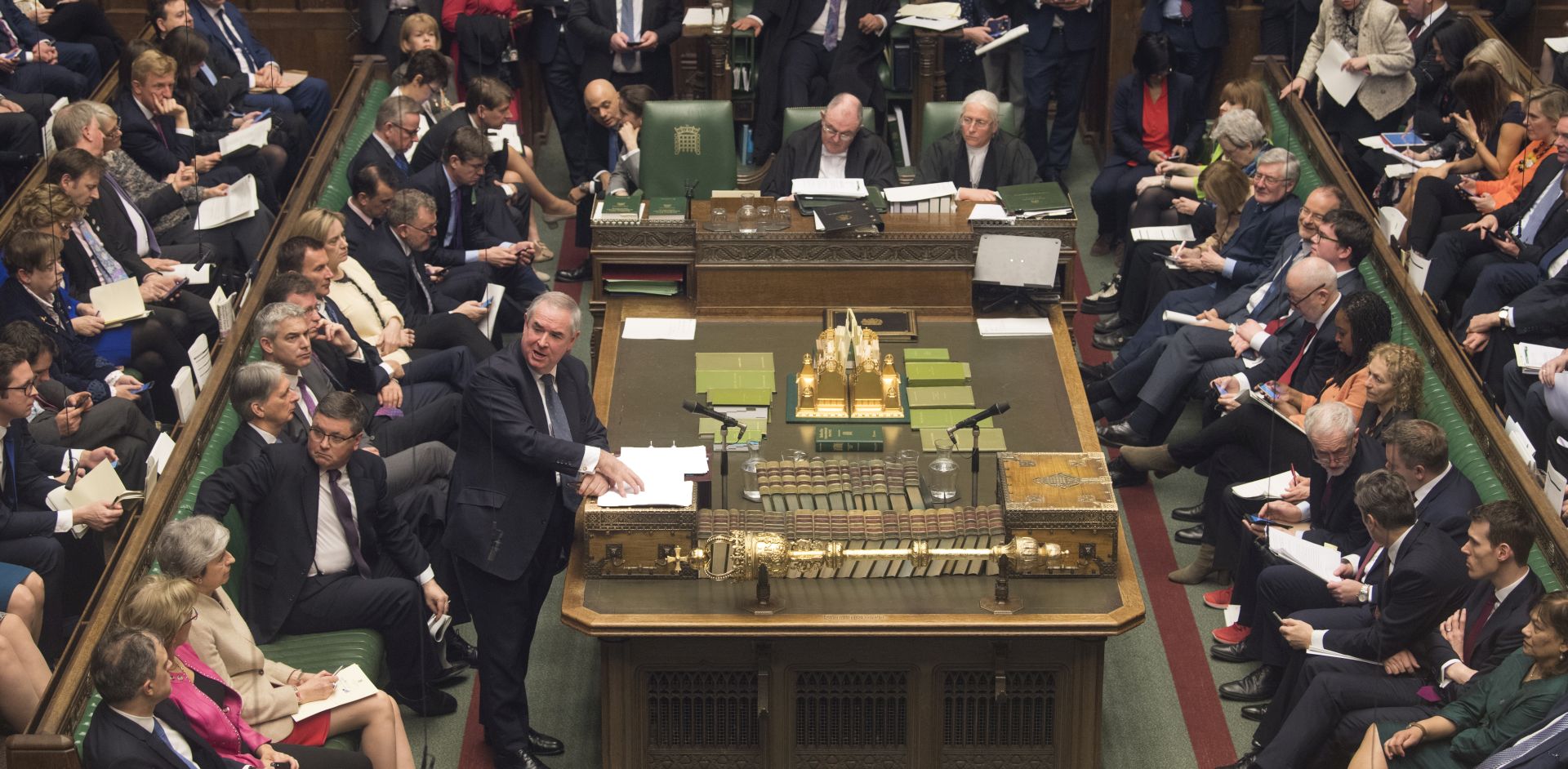 epa07471584 A handout photo made available by by the UK Parliament shows British House Speaker John Bercow during a debate on Brexit in the British House of Commons in London, Britain, 29 March 2019. MPs have rejected Theresa May’s EU withdrawal agreement on the day the UK was due to leave the EU. The government lost by 344 votes to 286, a margin of 58.  EPA/MARK DUFFY / UK PARLIAMENT / HANDOUT MANDATORY CREDIT: UK PARLIAMENT JESSICA TAYLOR HANDOUT EDITORIAL USE ONLY/NO SALES