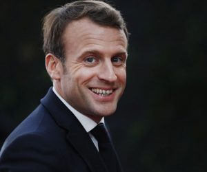 epa07496805 French President Emmanuel Macron arrives for an EU summit at the Europa building in Brussels, Belgium, 10 April 2019. European Union leaders meet in Brussels for an emergency summit to discuss a new Brexit extension.  EPA/ALASTAIR GRANT