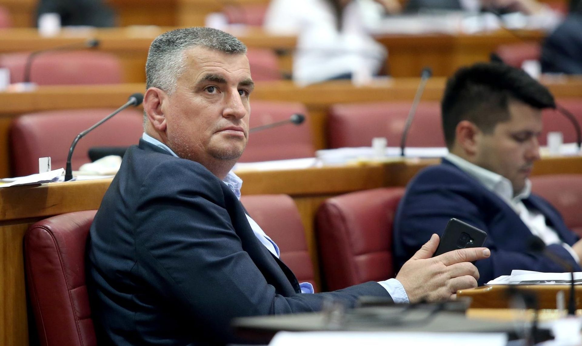 4.4.2019., Zagreb - Sabor je popodne 11. sjednicu nastavio raspravom o SDP-ovoj interpelaciji radi neuspjeha Vlade RH u provodjenju strukturnih reformi. Miro Bulj.
Photo:Igor KraljPIXSELL